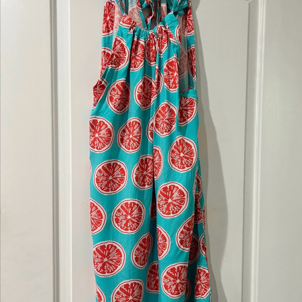 Escapada Blue Smocked A-Line Maxi Skirt